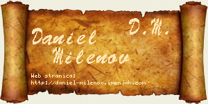 Daniel Milenov vizit kartica